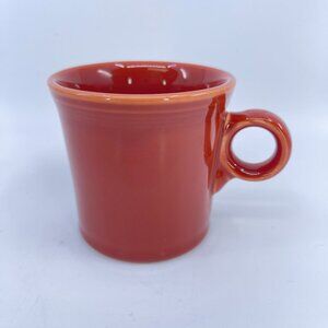 vintage fiesta cinnabar ceramic coffee mug by hlc usa